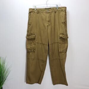 Old Navy Vintage Y2K Surplus Company Cargo Pants Brown Military Utility